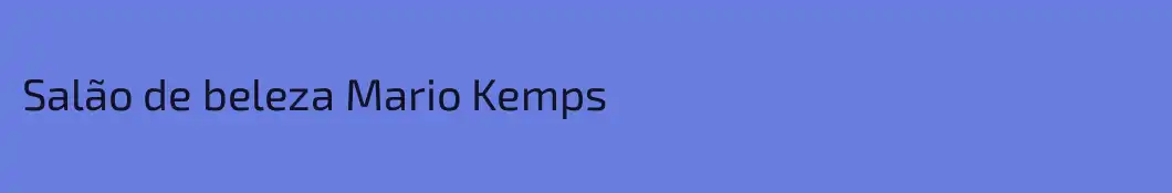 Salão de beleza Mario Kemps